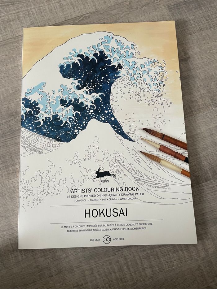 Carnet de dessin aquarelle Hokusai