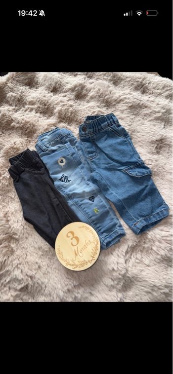 Lot Jeans Fille 3 mois