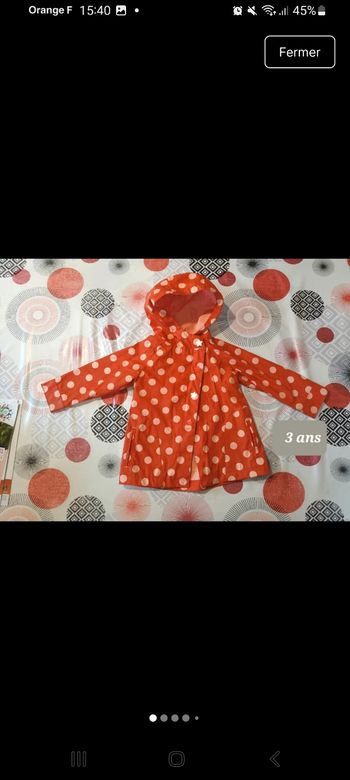 Manteau imperméable ciré ☔️ taille 3 ans