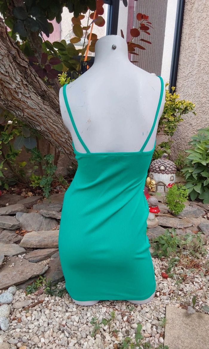 Robe d été verte près du corps Primark T38 - photo numéro 5