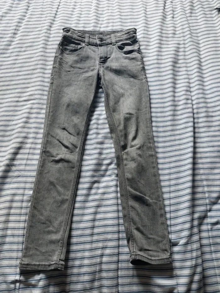 Jean skinny gris 9 ans