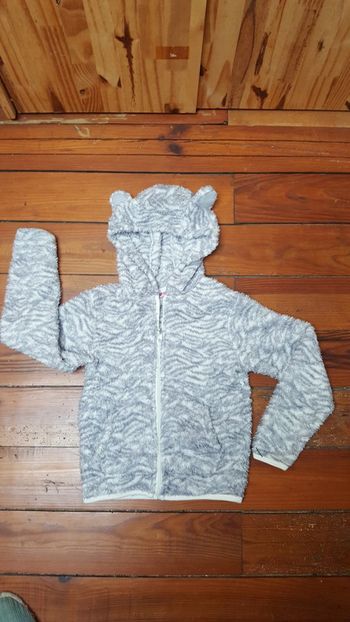 Gilet fantaisie  polaire " nounours" manches longues fille