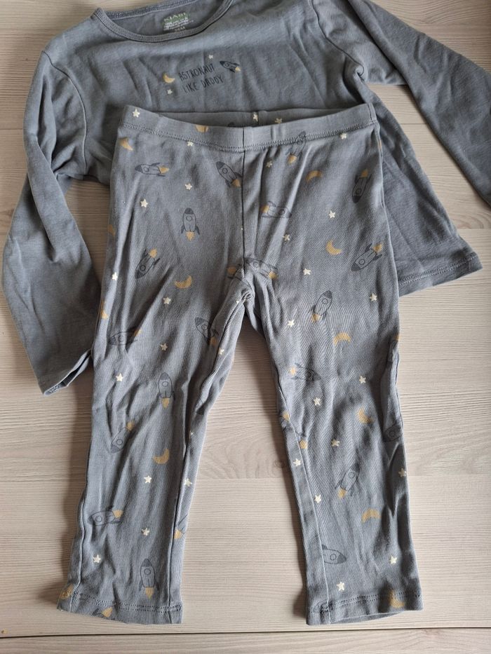 Ensemble pyjama 2 pièces bébé garçon bleu Kiabi 36 mois - photo numéro 4