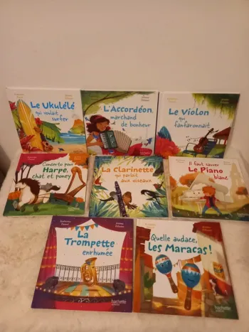 Lot 8 livres enfants collection En avant la musique Promo