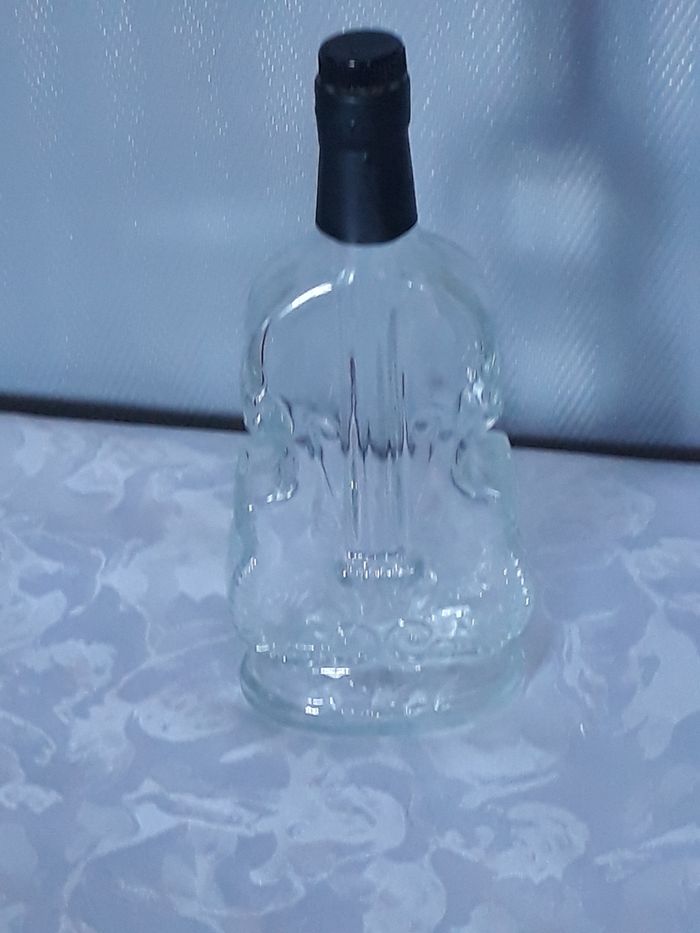 Faby27800 Bouteille carafe représentant un violon En verre transparent