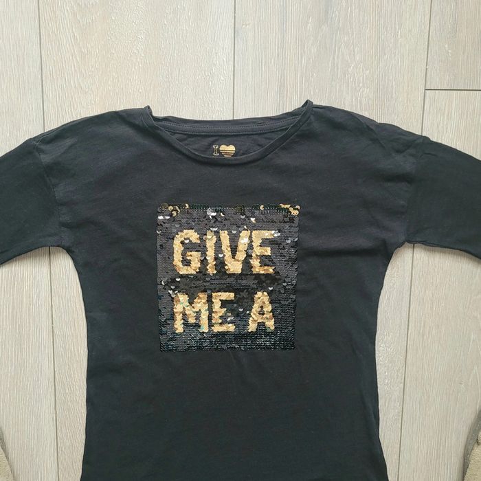 Maillot manche longue noir. Fille 8 ans. Marque i love firefly - photo numéro 2