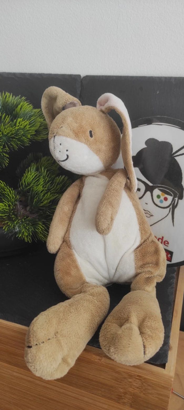 peluche doudou Guess How Much I Love You lapin marron blanc Rainbow Designs 30 cm