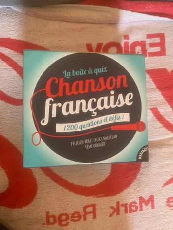 Jeu la boîte à quiz chanson française