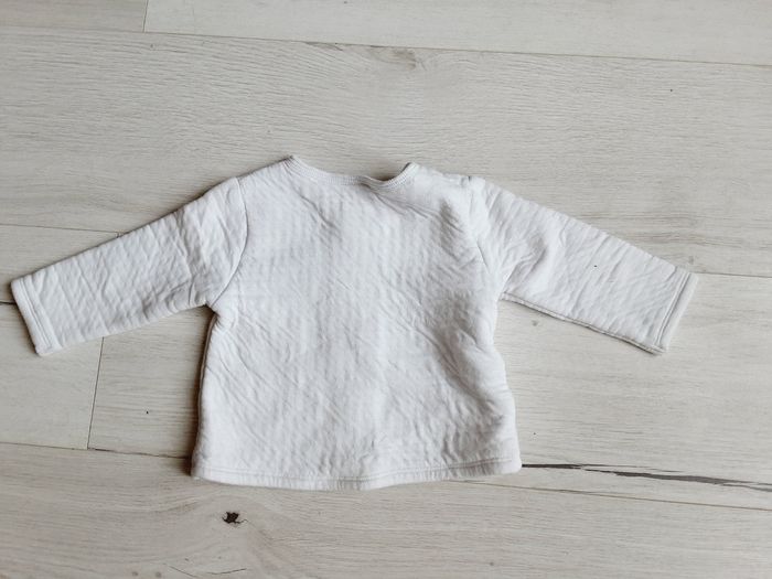 Vêtement bébé mixte garçon fille gilet blanc Tape à l’œil ours 6 mois - photo numéro 4