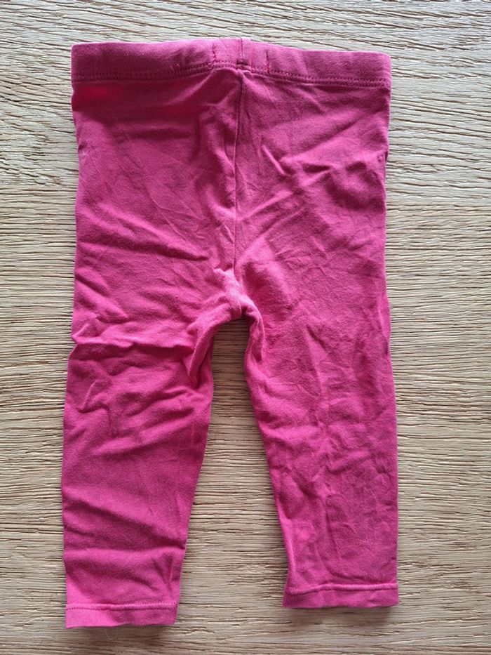 Legging pantalon Obaibi rose fuschia - bébé fille 9 mois - photo numéro 2