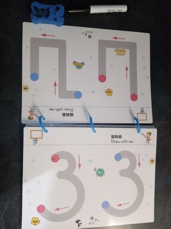Livre apprendre à écrire effaçable