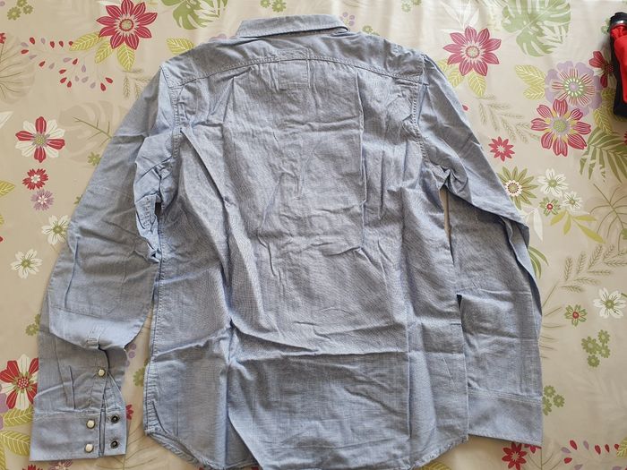 Chemise bleu-blanc L - photo numéro 3