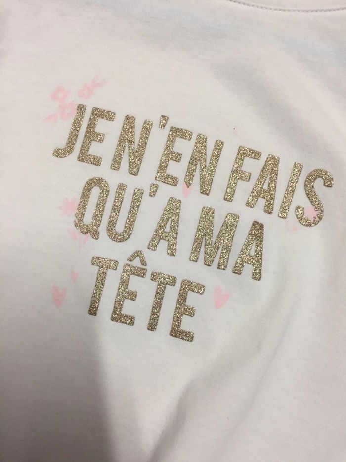 T-shirt ML blanc - TAO - 6ans - photo numéro 3