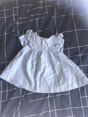 Robe jacadi bleu turquoise clair