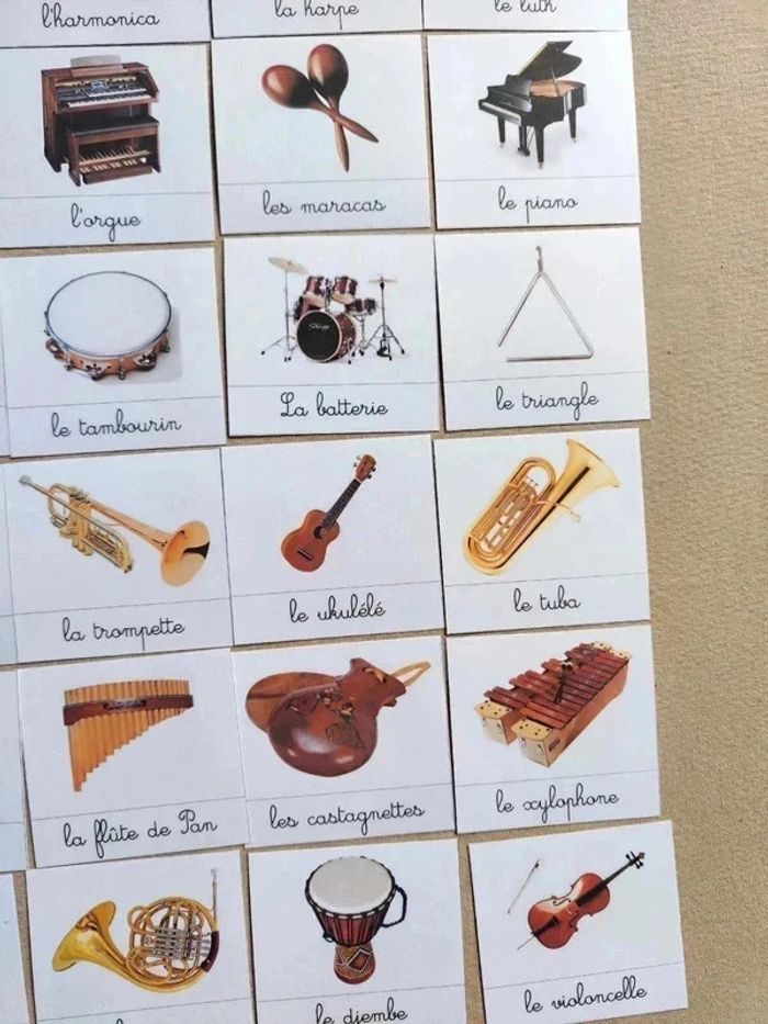 33 cartes de nomenclature des instruments de musique - photo numéro 5