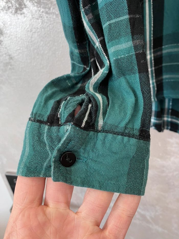 Chemise blouse carreaux - photo numéro 3