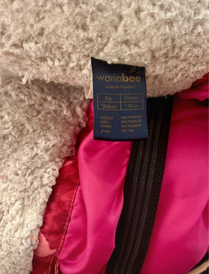 Veste de ski - Manteau - rose - fille - 6 ans - 116cm - Wanabee - photo numéro 6