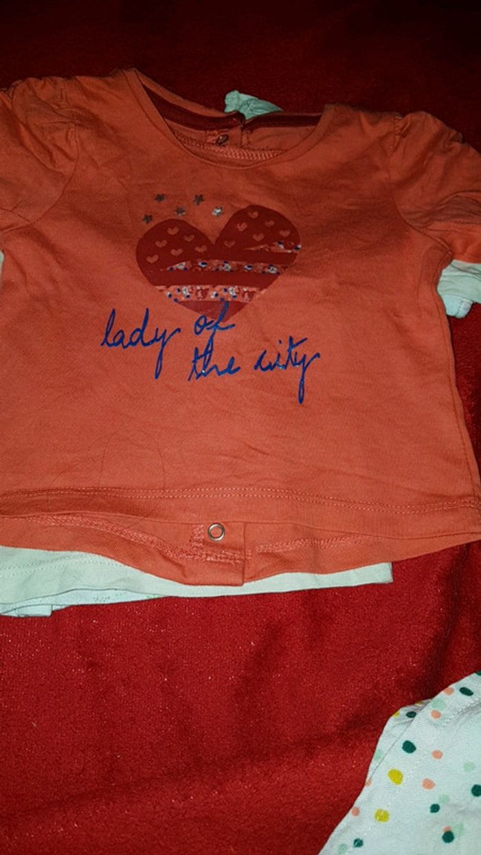 Lot 4 t-shirt 3 mois fille - photo numéro 3