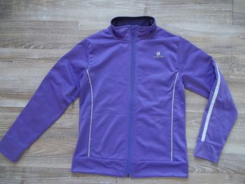Veste sport Domyos violette 8 ans
