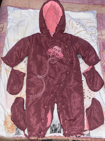 Manteau combinaison complète doublée polaire, 12 mois, TCF.