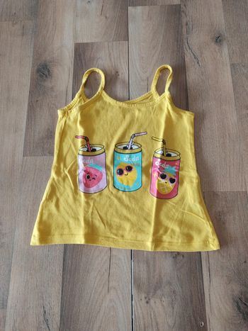 Tee-shirt bretelles 4 ans tissaia en TBE