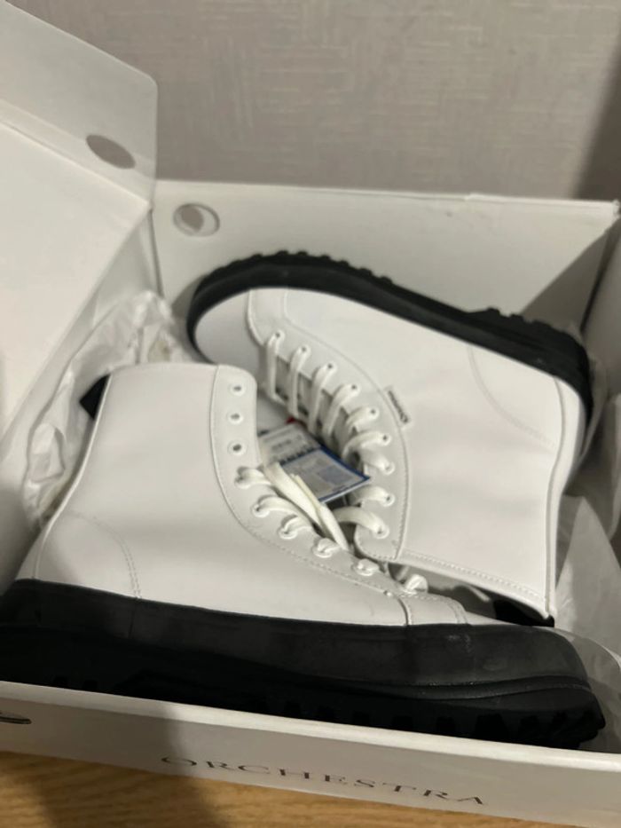 Bottines blanches Superga 2643 Alpina Vegan 🌱 leather 40 - photo numéro 10