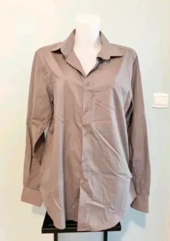 Chemise gris taupe