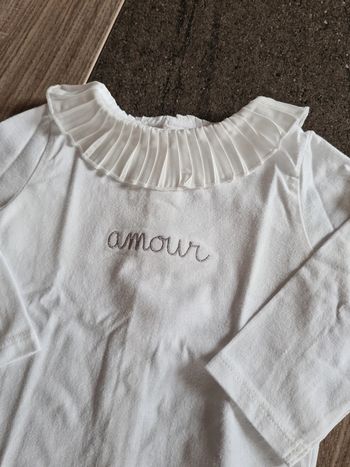 Tee shirt amour 6 mois