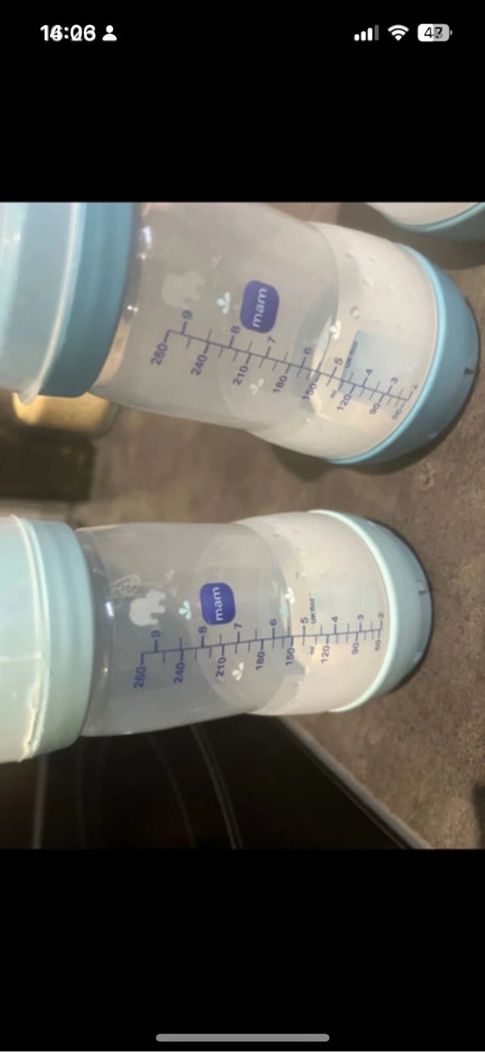 Biberons mam 150 ml x3 et biberons mam 260ml x3 aussi avec deux boîtes doseuses offertes - photo numéro 5