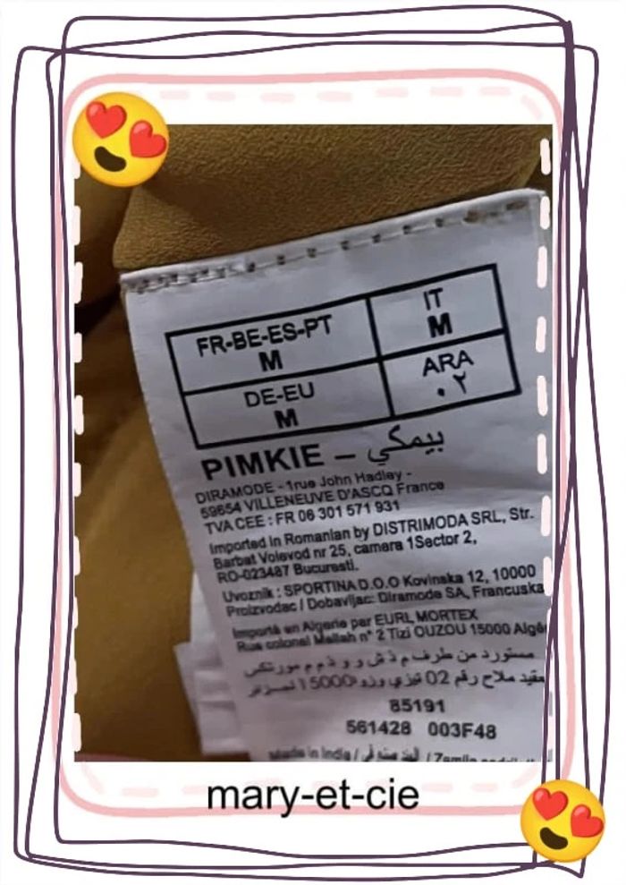 SOLDÉ - Blouse fluide taille M couleur moutarde - photo numéro 5