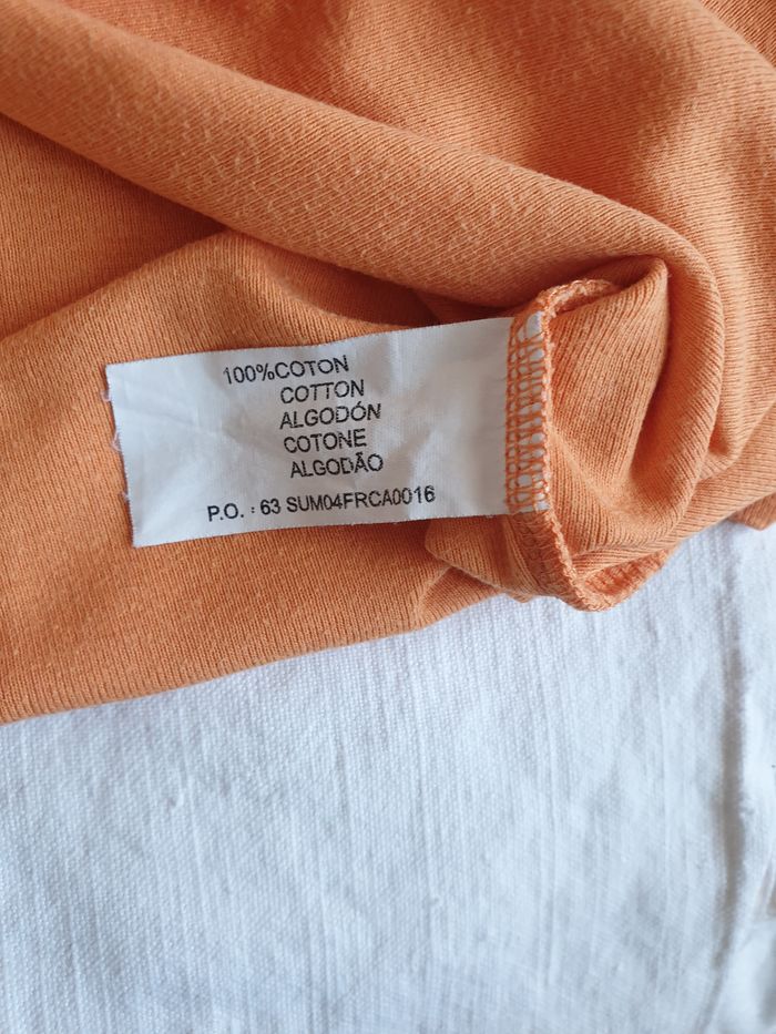 Débardeur orange – Coton -Tex - Taille 42-44 - photo numéro 4