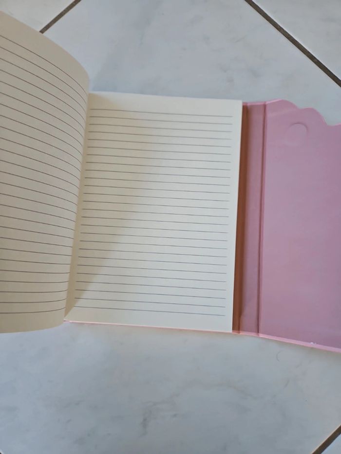 Cahier note book A5 rose Neuf u44 - photo numéro 4