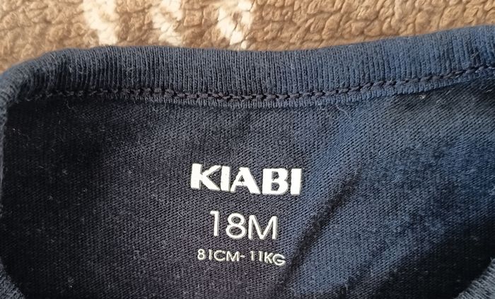 👕 T Shirt Manches Longues Bleu Marine Enfant - 18 Mois / Kiabi - photo numéro 3