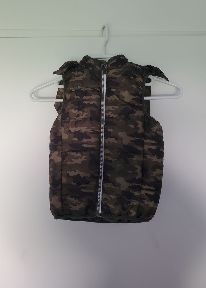 Veste doudoune gilet sans manches militaire a capuche Orchestra 5ans - photo numéro 4