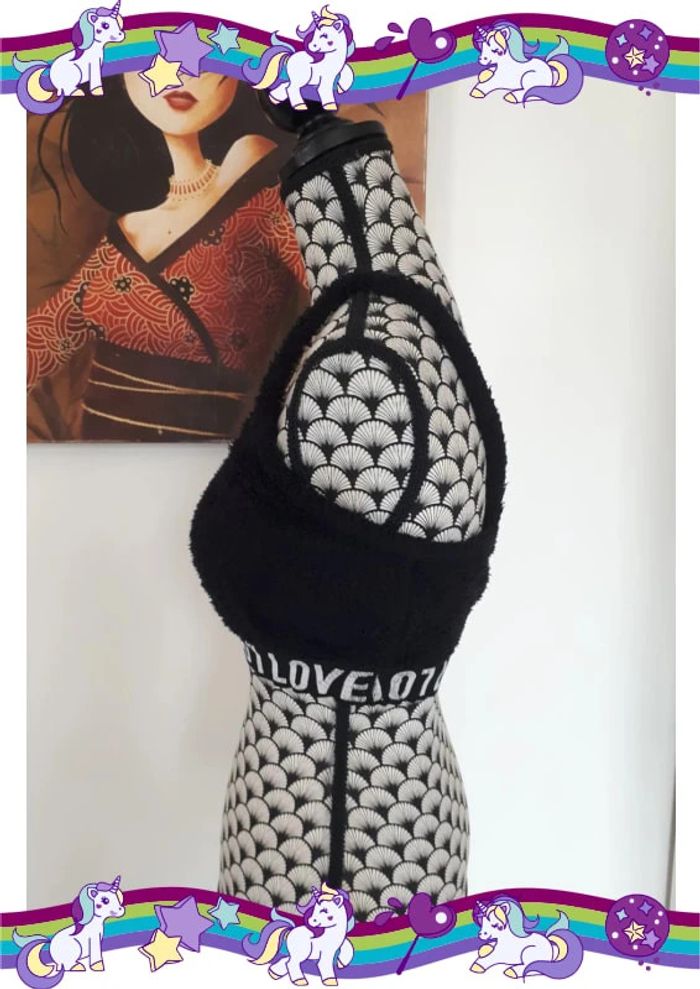 Brassière effet lainage bouclée taille S - photo numéro 3
