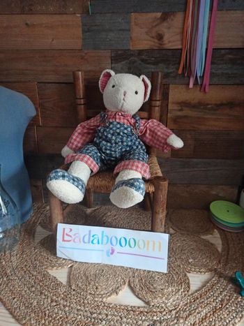 peluche ours vintage moulin Rouge tbe