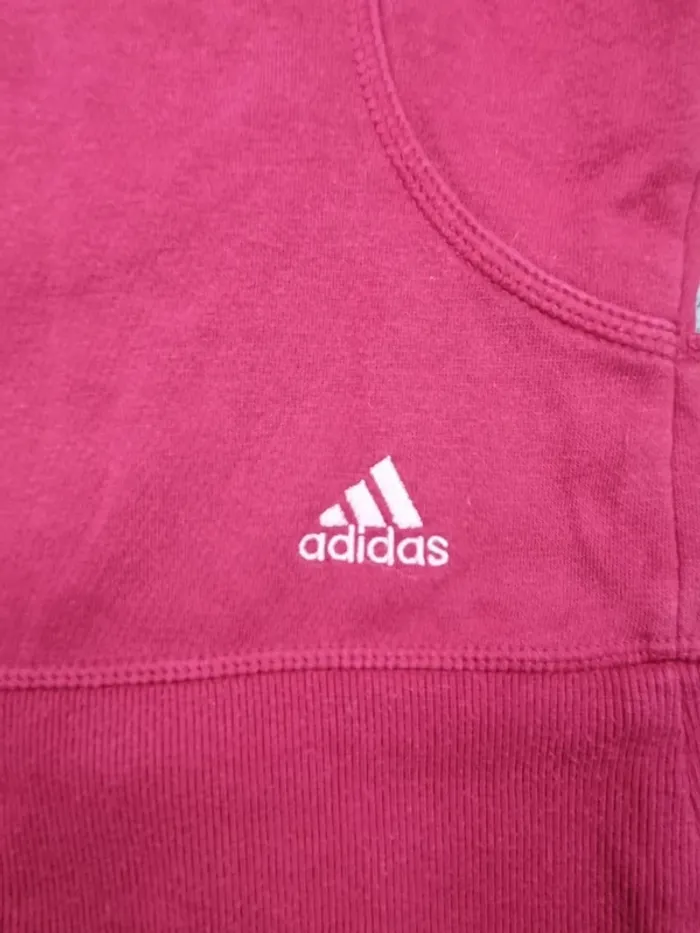 Gilet zippé capuche Adidas bordeaux, M Femmes - photo numéro 5