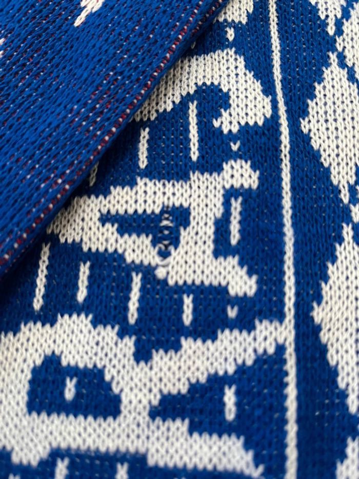 Écharpe vintage supporter de foot RC Strasbourg - photo numéro 2