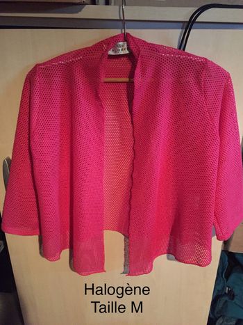 Gilet rose Halogène Taille M neuf