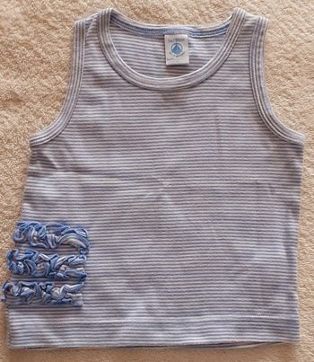 T-shirt fille sans manches 3-4 ans / Petit Bateau