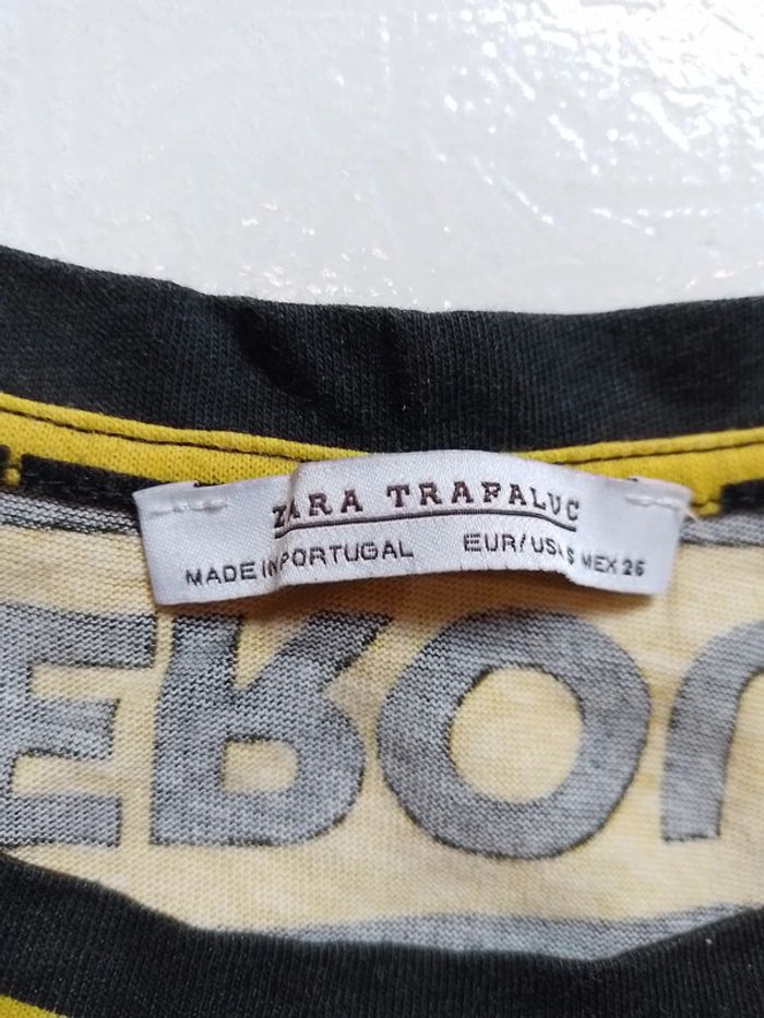 T-shirt femme jaune et noir Zara trafaluc Halloween - photo numéro 11