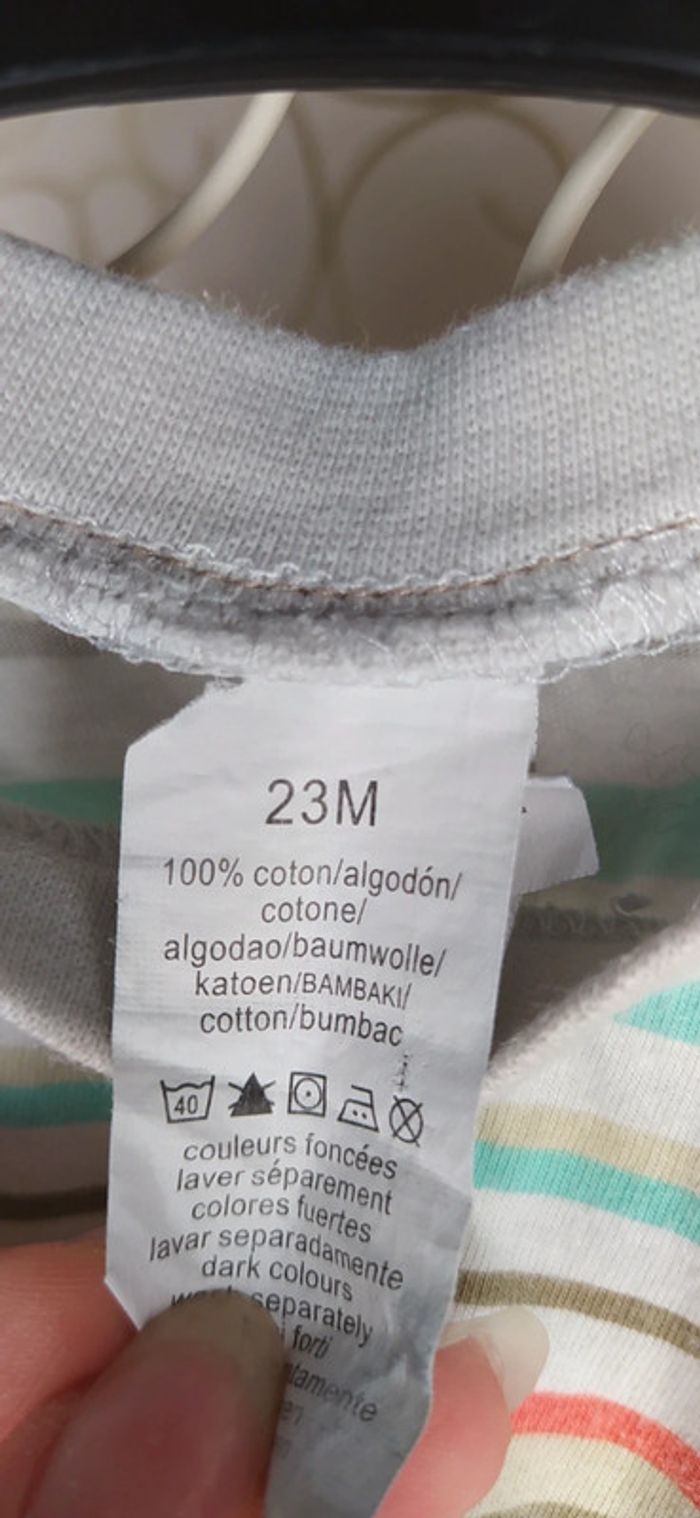 T-shirt rayé 23 mois - photo numéro 4