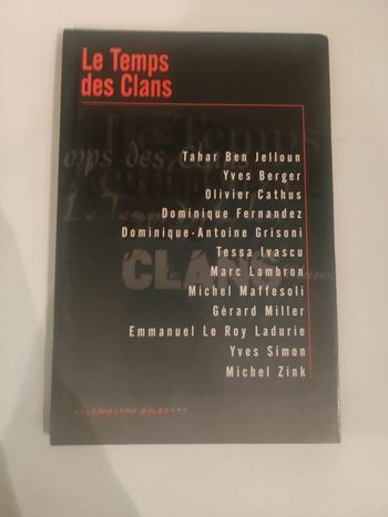 Livre le temps des clans éditions du chêne