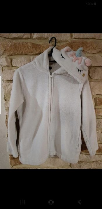 Polaire licorne taille 10 ans