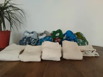 Lot de 4 couches lavables Bum la couche qui change tout avec inserts 