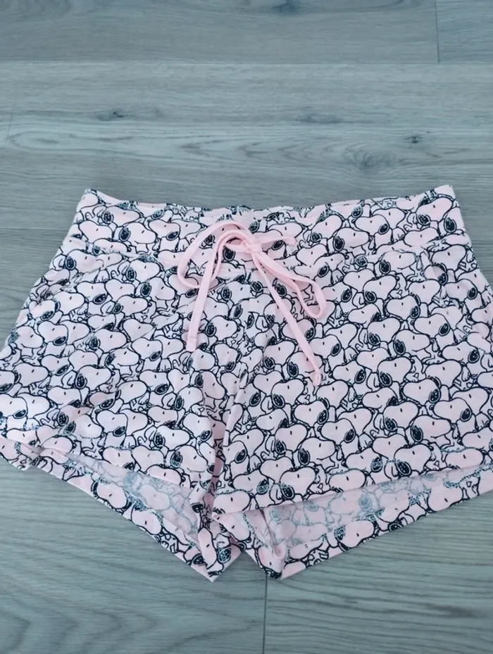 Short de pyjama rose Snoopy undiz S - photo numéro 5