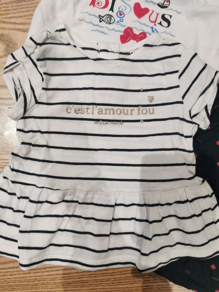 Lot de 4 t-shirt 6 mois - photo numéro 2