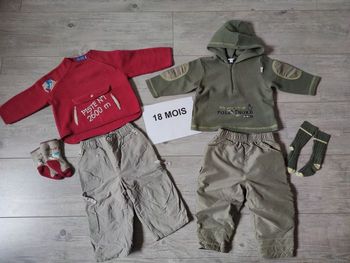 lot de 2 ensembles garçons 18 mois absorba et compagnie des petits