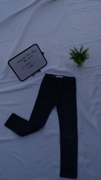 Pantalon chino skinny bleu marine In extenso