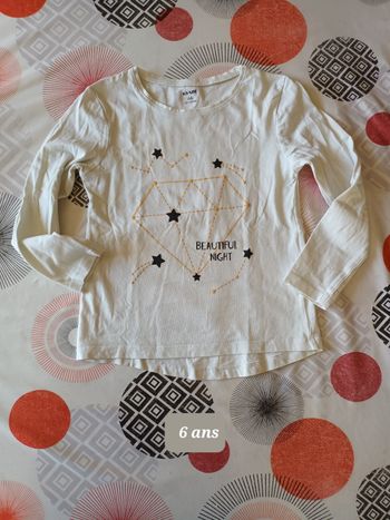 T-shirt manches longues 👧 taille 6 ans